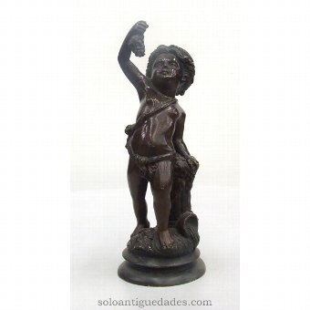 Child bronze sculpture Bacchus