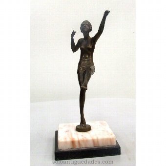 Bronze sculpture dance scene