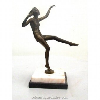 Antique Bronze sculpture dance scene