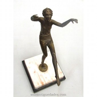 Antique Bronze sculpture dance scene