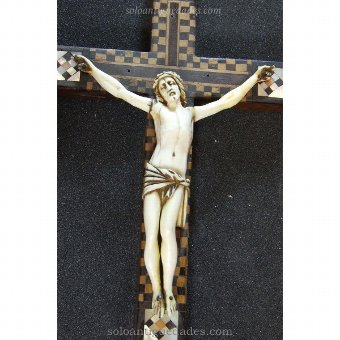 Antique Crucifix with scenes from Calvary