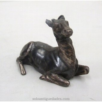 Antique Bronze sculpture gazelle