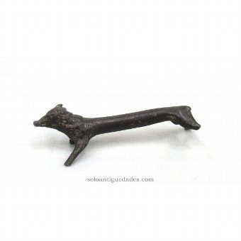Bronze figure covered boar support