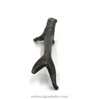 Antique Bronze figure covered boar support