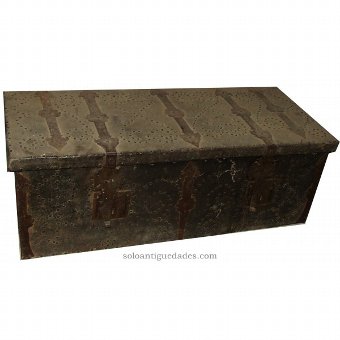 Ark of wood covered with leather