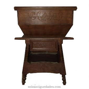 Ark shaped wooden table
