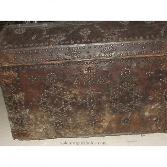 Antique Trunk with geometric