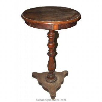 Old wooden pedestal