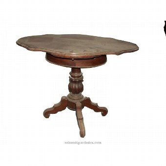 Antique wood nightstand