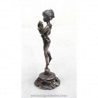 Antique Goddess Silver Sculpture spermo
