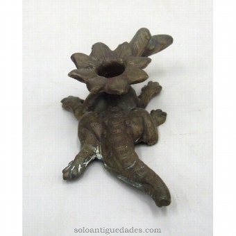 Antique Metal sculpture crocodile shaped