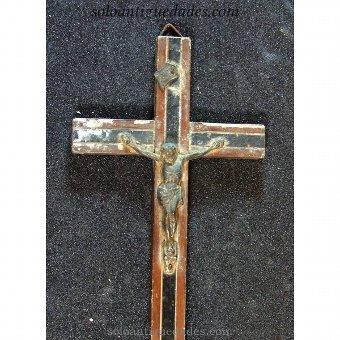 Antique Crucifix with various woods
