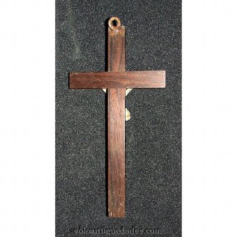 Antique Crucifix. Christ solar disk
