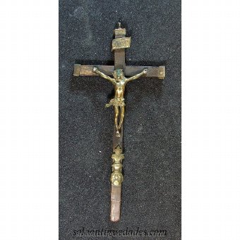 Bronze crucifix with Christ