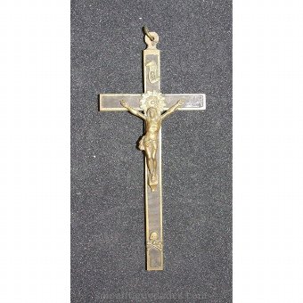 Bronze crucifix with Christ