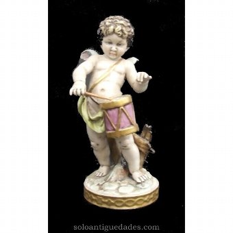 Porcelain Cherub drumming
