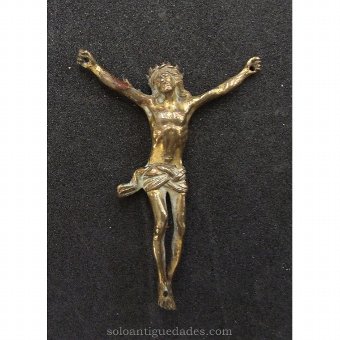 Antique Ebonised wooden Crucifix