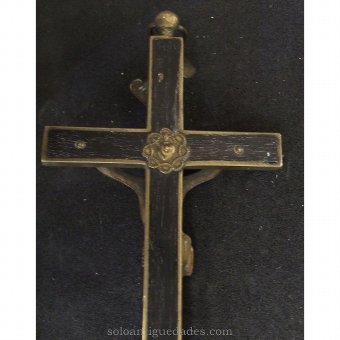 Antique Crucifix. Christ with crown of rays