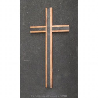 Ebonised wooden cross