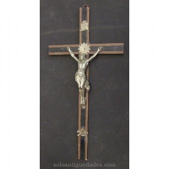 Crucifix crafted of two-tone