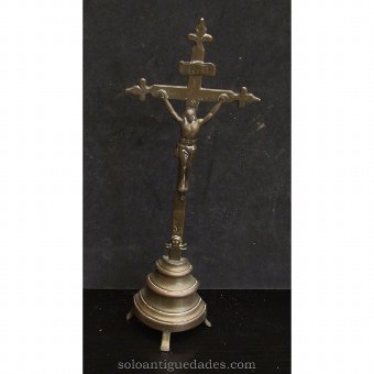 Crucified with Christ in bronze