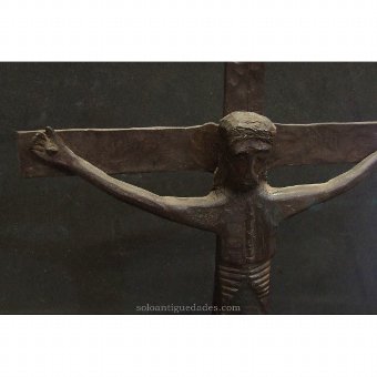 Antique Christ's crucifix iron archaic