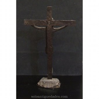 Antique Christ's crucifix iron archaic
