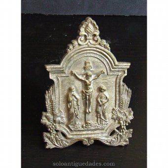 Bronze plaque sobreplateada