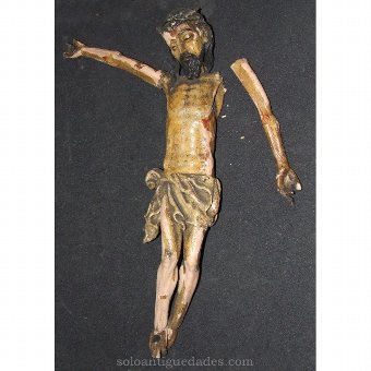 Gothic polychrome wooden Christ