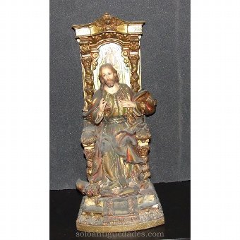 Painted resin sculpture signed by Olot