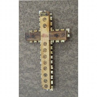 Antique Wooden Crucifix of Calvary Stations
