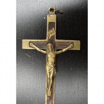 Antique Crucifix nineteenth century bronze