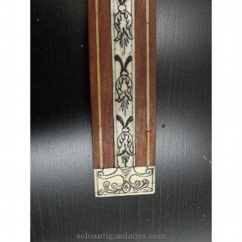 Antique Wooden cross with marquetry