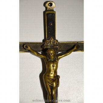 Antique Crucifix with ring for suspension