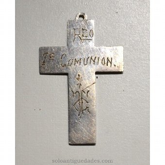 Antique Cruz. Remembrance of First Communion.
