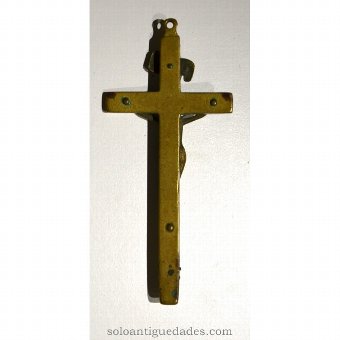 Antique Wooden crucifix framed
