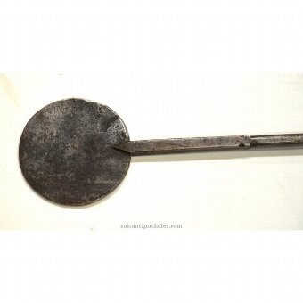 Antique Kitchen shovel with flat, circular blade
