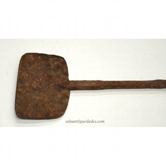 Antique Cooking Spade iron piece trapezoidal