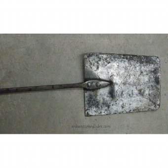 Antique Pala straight blade kitchen wrought iron reapezoidal