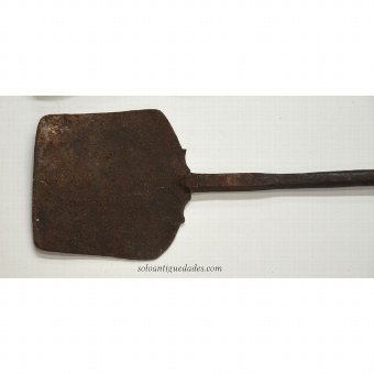 Antique Kitchen shovel shaft square and circular section