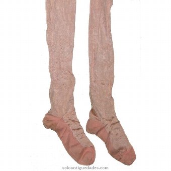 Antique Pink silk stockings