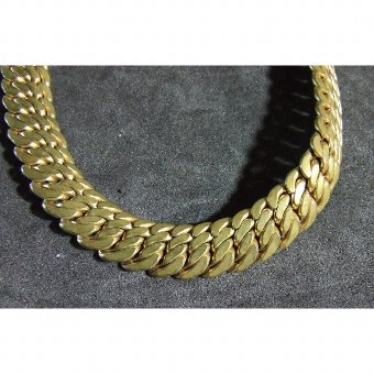 Antique Shaped gold necklace cord