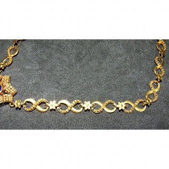 Antique Gold and filigree necklace