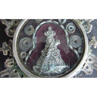Antique Medallion locket type. Cristo de Burgos