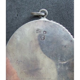 Antique Medallion locket type. Franciscan Friar
