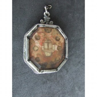 Antique Medallion locket type. Octagonal Form