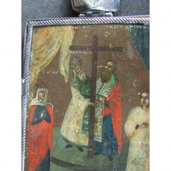 Antique Medallion locket type. With Virgin and Apostles