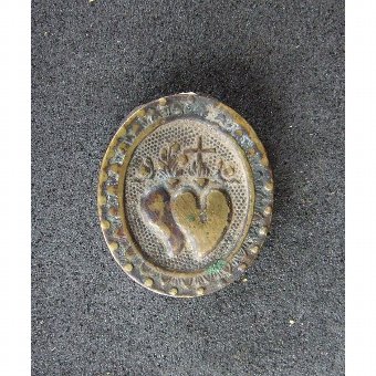 Antique Medallion silver-gilt reliquary type