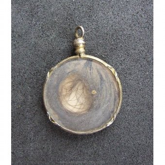 Antique Photo locket medallion type and lock of hair