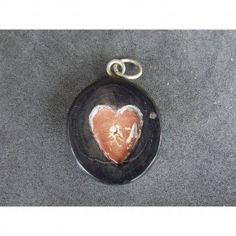 Antique Heart of Mary medallion type